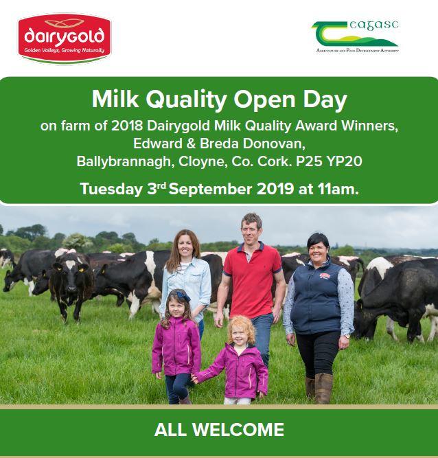 Milk Quality Open Day | Cloyne